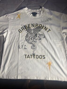 Greenpoint Tattoos Graphic Tee - White